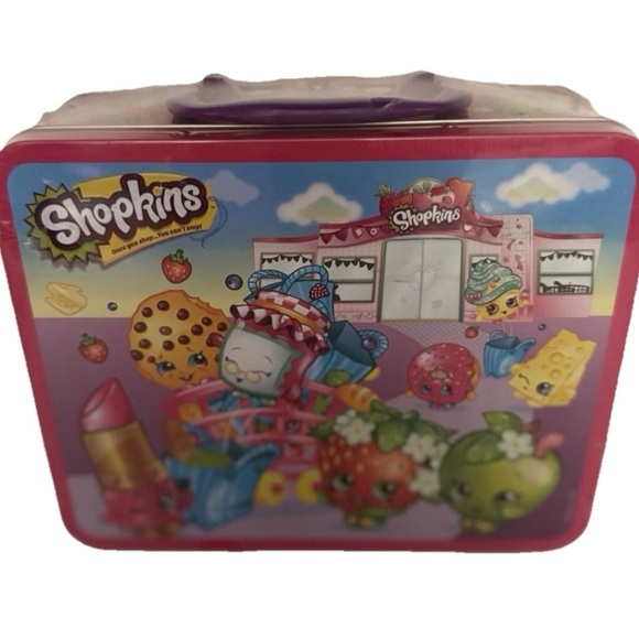 Shopkins Puzzle Metal Lunchbox Storage Nostalgic Bakery Fashion Collectible NEW - Picture 3 of 6